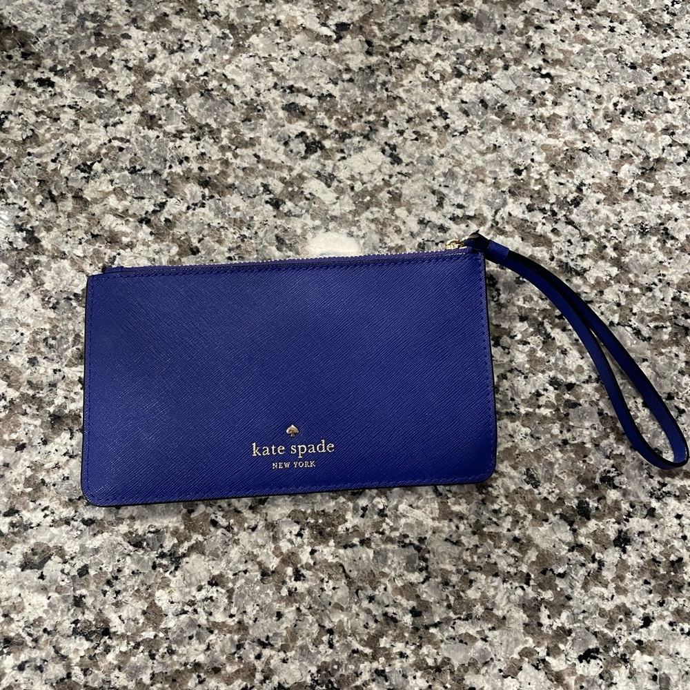 Kate Spade Royal Blue Wristlet Clutch